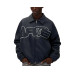 Arte Big logo Leather Jacket 