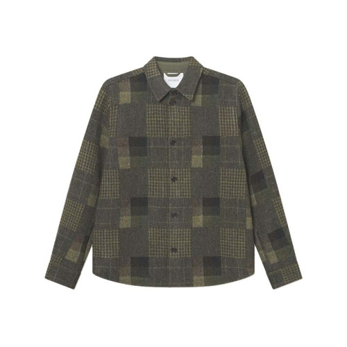 Les Deux Kody Patchwork Wool Overshirt