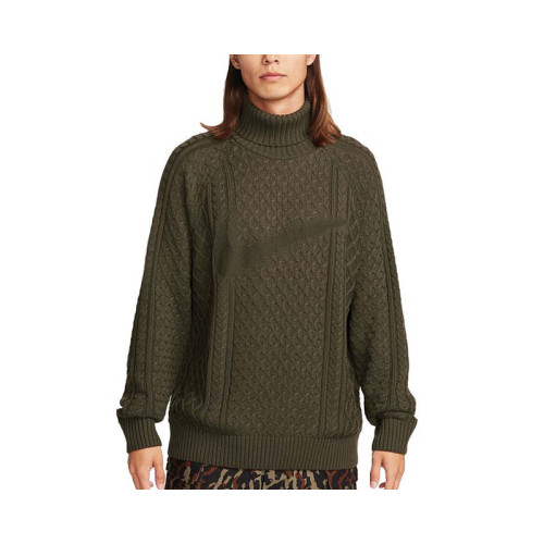 Nike Life Cable Knit Turtleneck Jumper