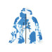 Arte Blue Flower Technical Jacket