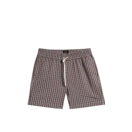 Portuguese Flannel Abstract Tile Short